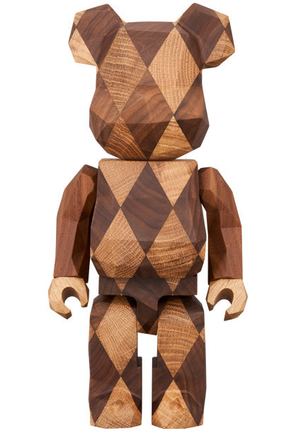400% Bearbrick Karimoku Fragment Design Polygon Lattice Pattern