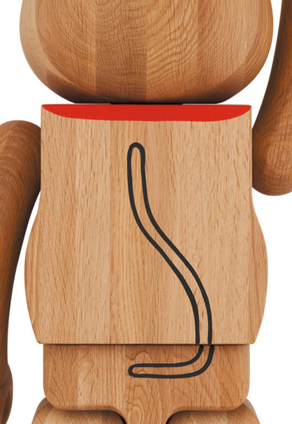 1000% Bearbrick Karimoku Maneki Neko (blue)