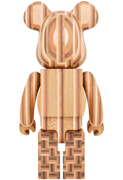 1000% Bearbrick Karimoku Yosegi 2nd