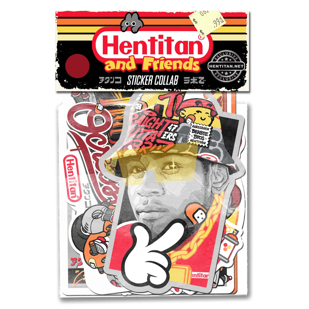 Hentitan and Friends - Brown Sticker Pack
