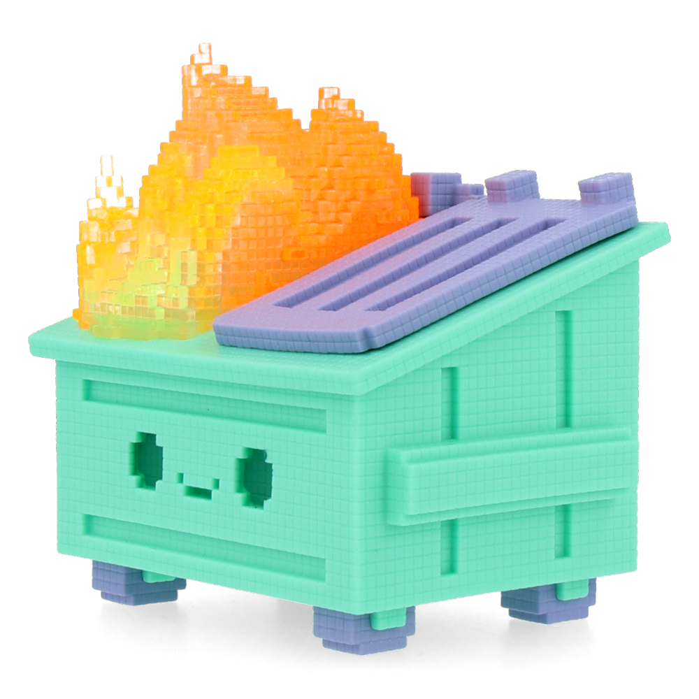 8-Bit Dumpster Fire Vinyl Figure