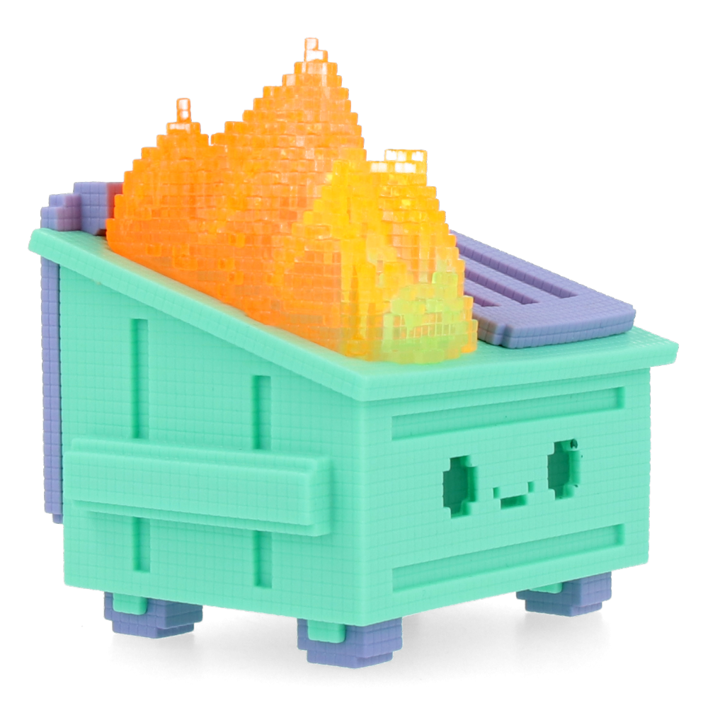 8-Bit Dumpster Fire Vinyl Figure