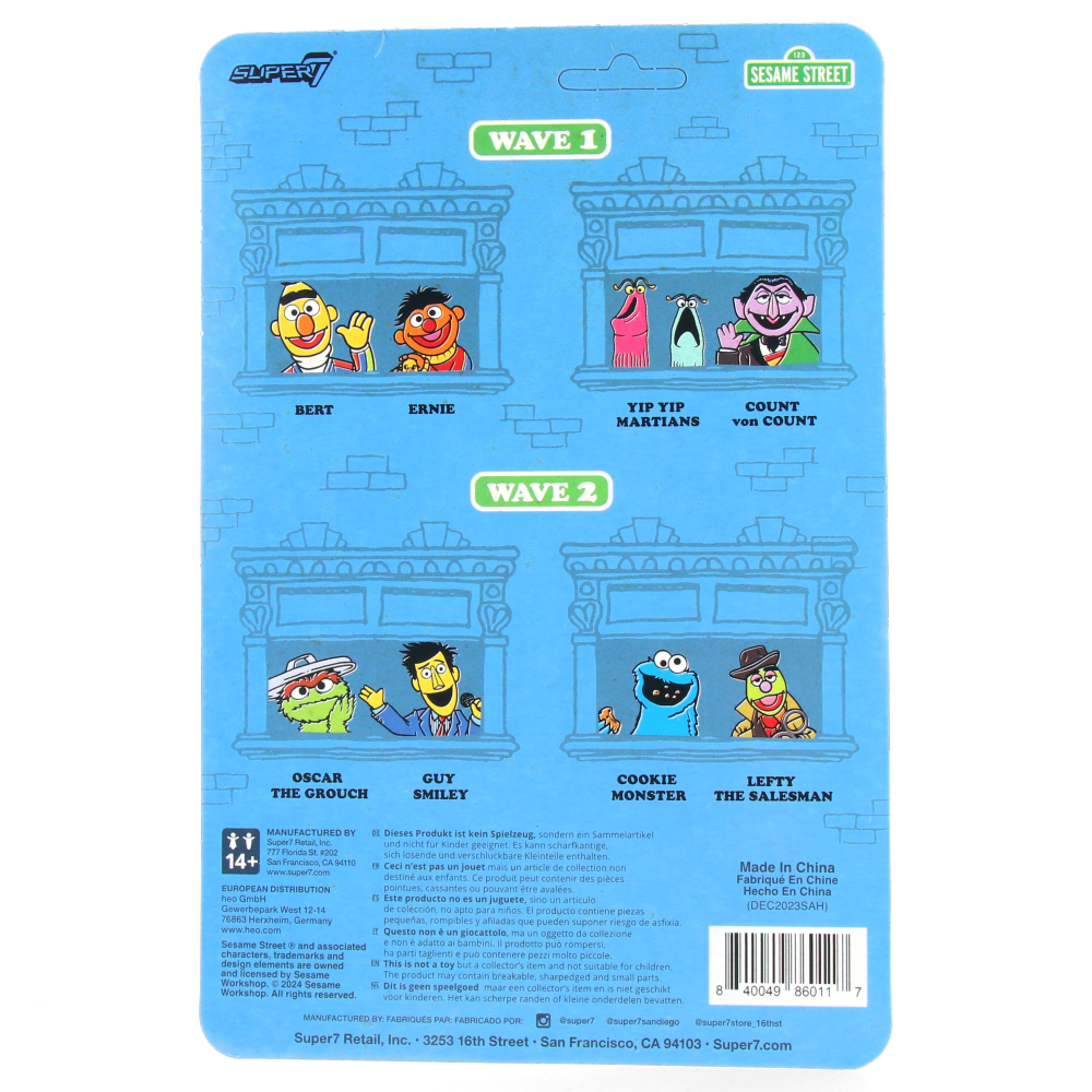 Sesame Street ReAction Figures Wave 2 - Lefty the Salesman