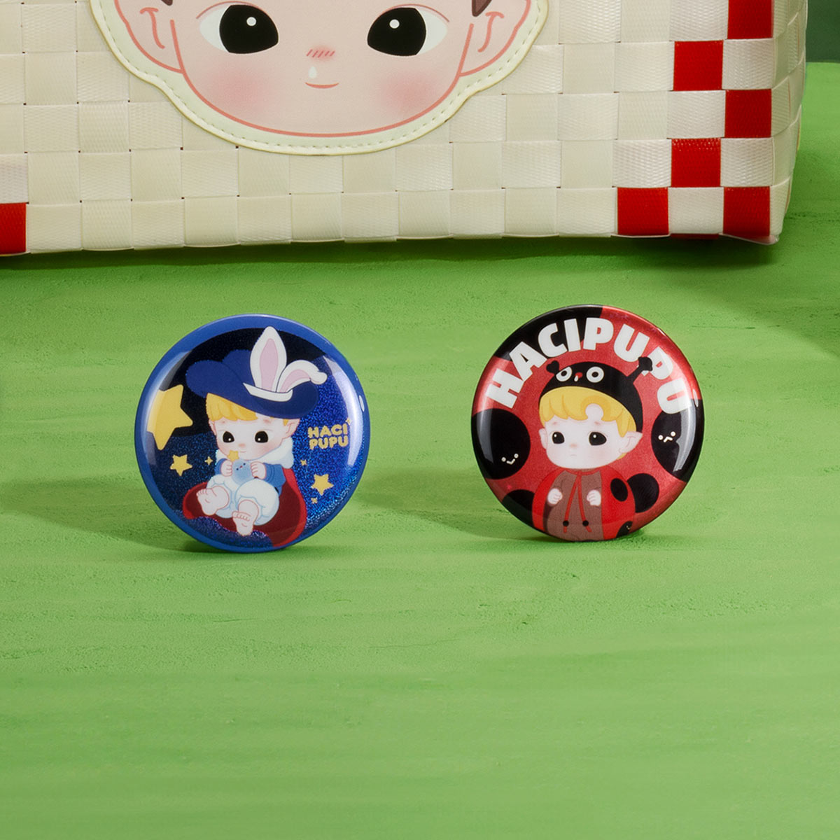 Hacipupu Adventures in the Woods series Tinplate Badge Blind Box