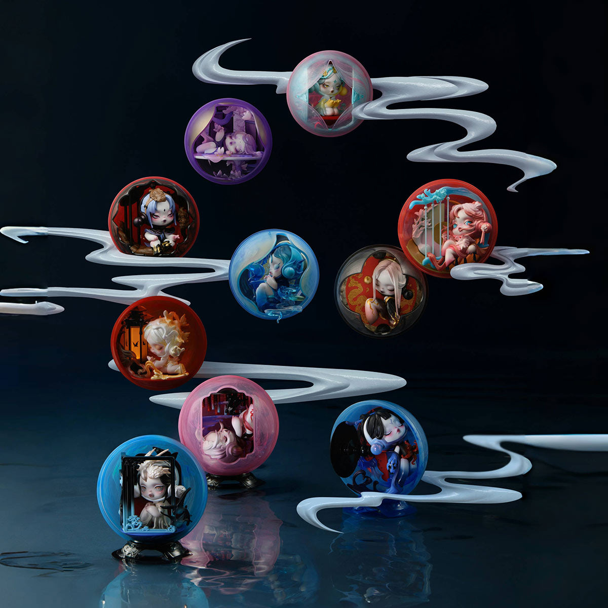 Skullpanda the Mirage Series Figures