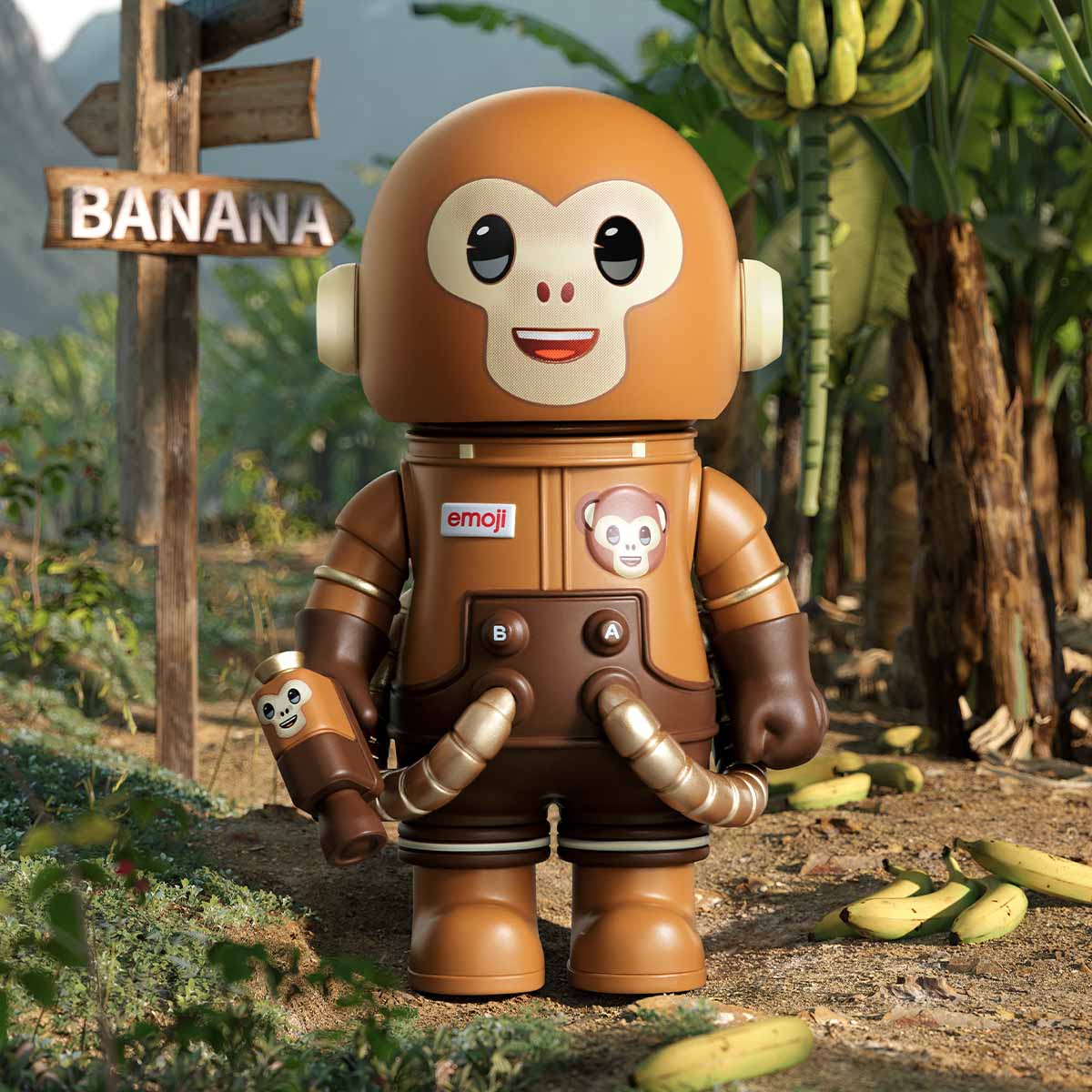 Mega Space Molly 100% x Emoji Series