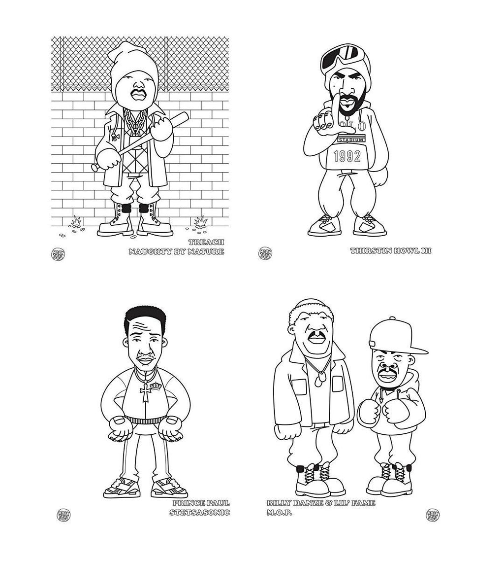 Hip hop coloring book East Coast edition
