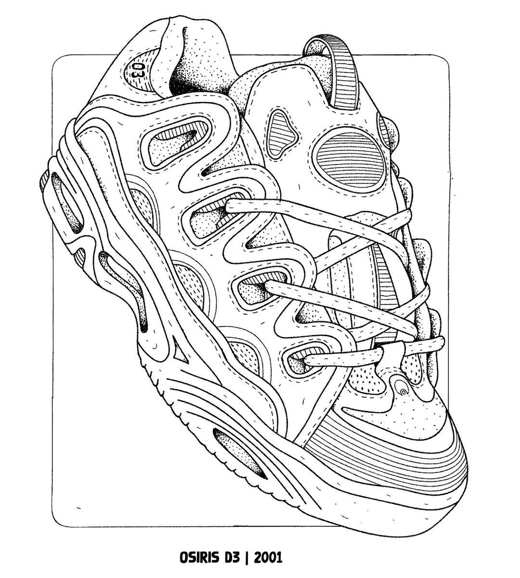 Sneaker Coloring Book