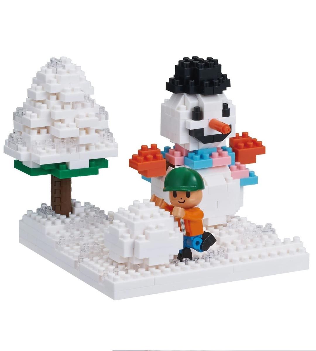 Nanoblock - Jouer dans la neige - Stories collection with nanobbit - NBH 165
