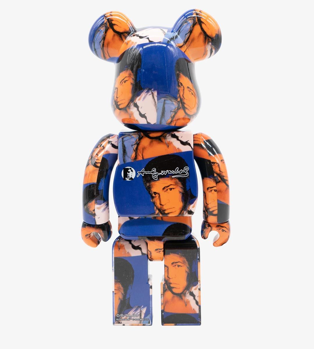 1000% Bearbrick Andy Warhol Mohamed Ali