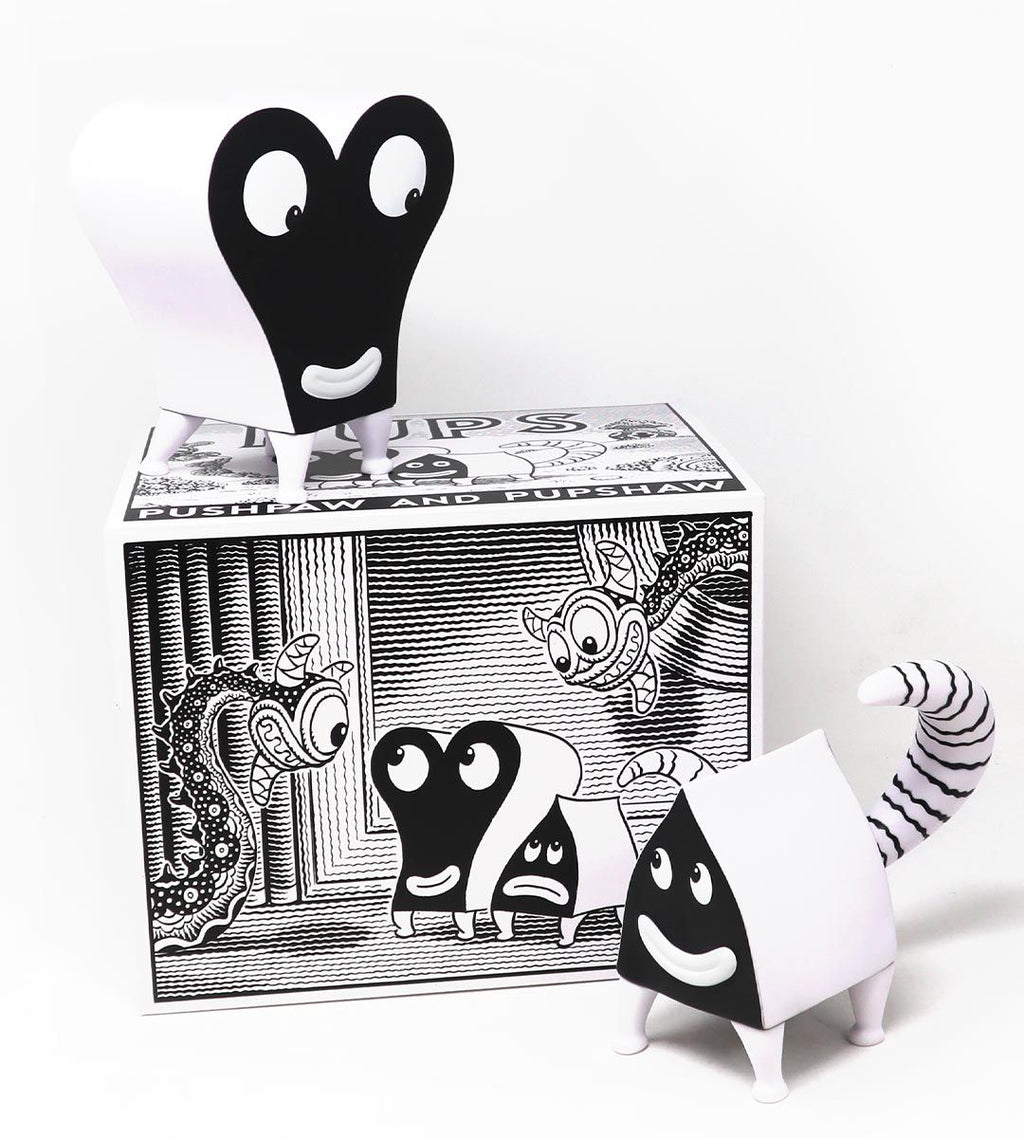 Pupshaw & Pushpaw - Black & white edition