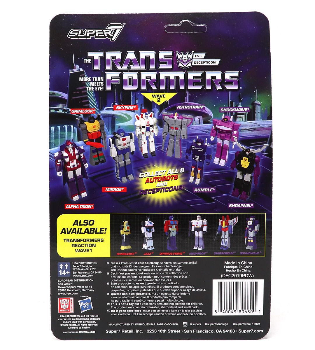 Shrapnel - Transformers wave 2 - ReAction figure