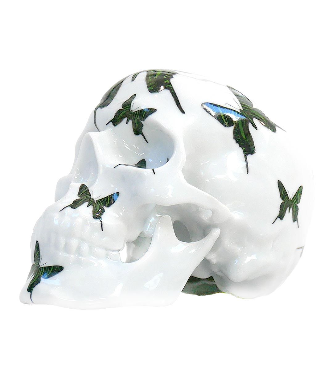 Skull Green Butterfly - Noon