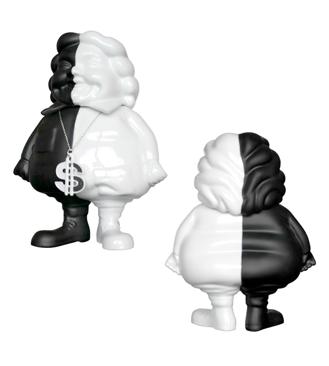 Mc Supersized Black and White porcelaine