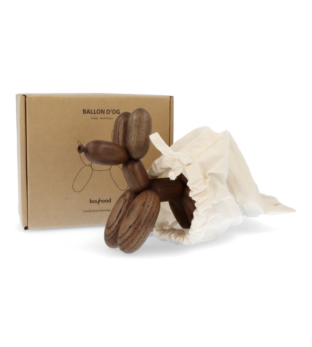 Ballon Dog Oak/smoked Small