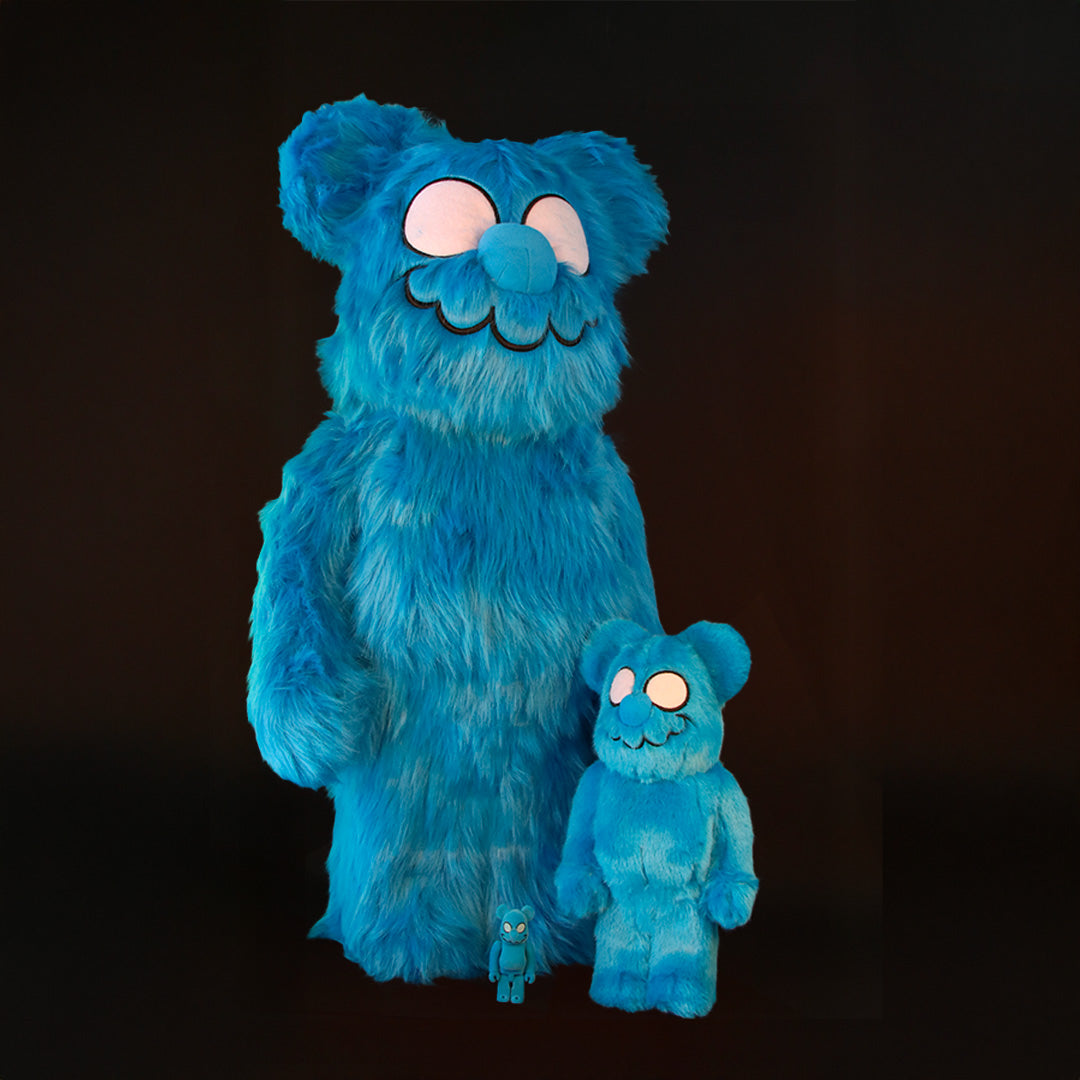 400% + 100% Bearbrick Coin Parking Delivery x Sesame Street Elmo (CPD Ver.) and Shiraishi-San (Sesame Street Ver.)