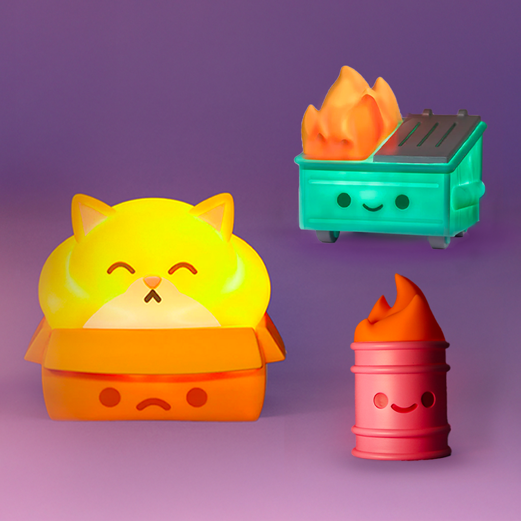 Lil Trash Fire Rechargeable Night Light