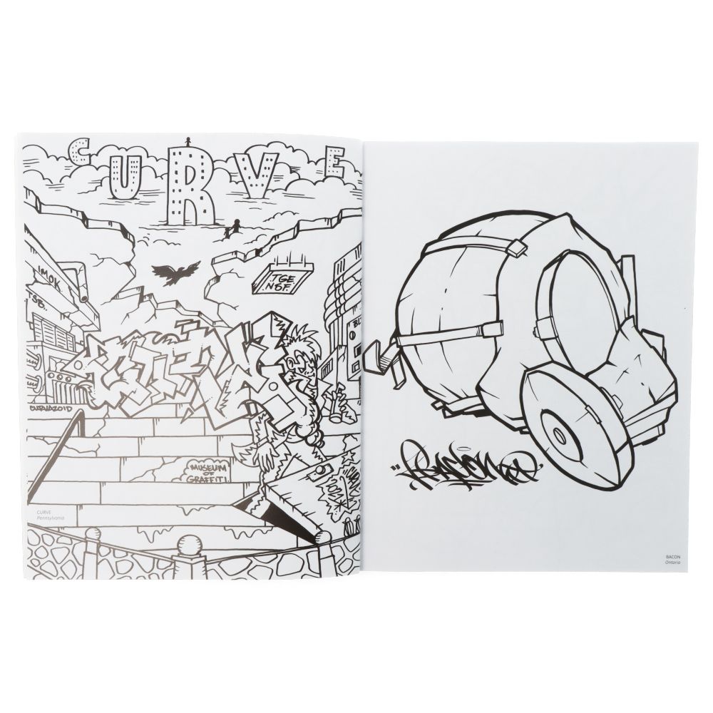 American Graffiti Coloring Book