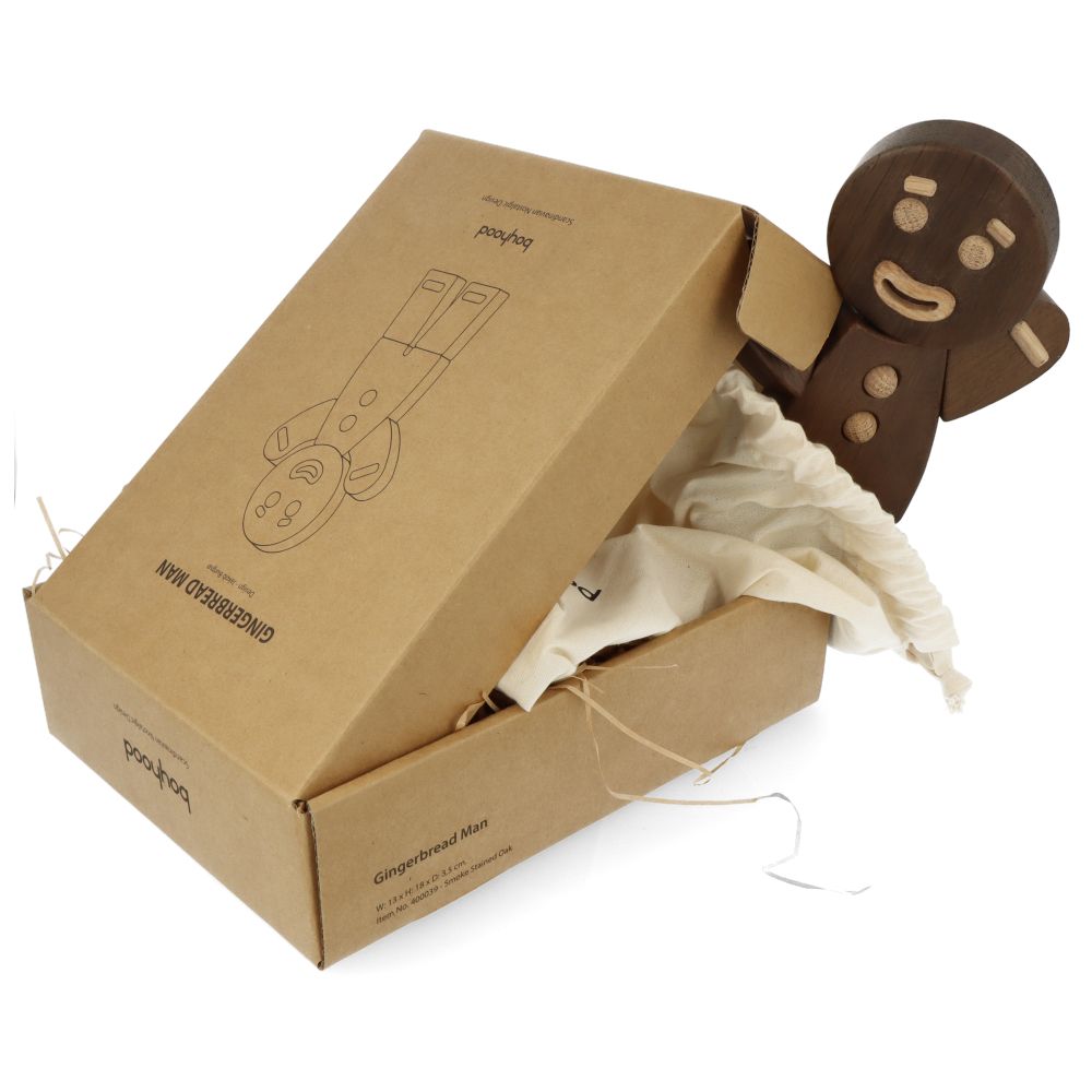 Gingerbread Man Smoked Stained Oak - Small
