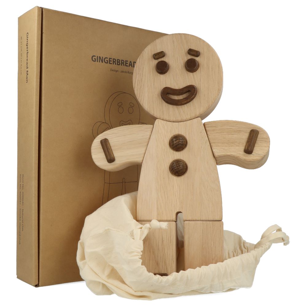 Gingerbread Man Natural Oak - Large