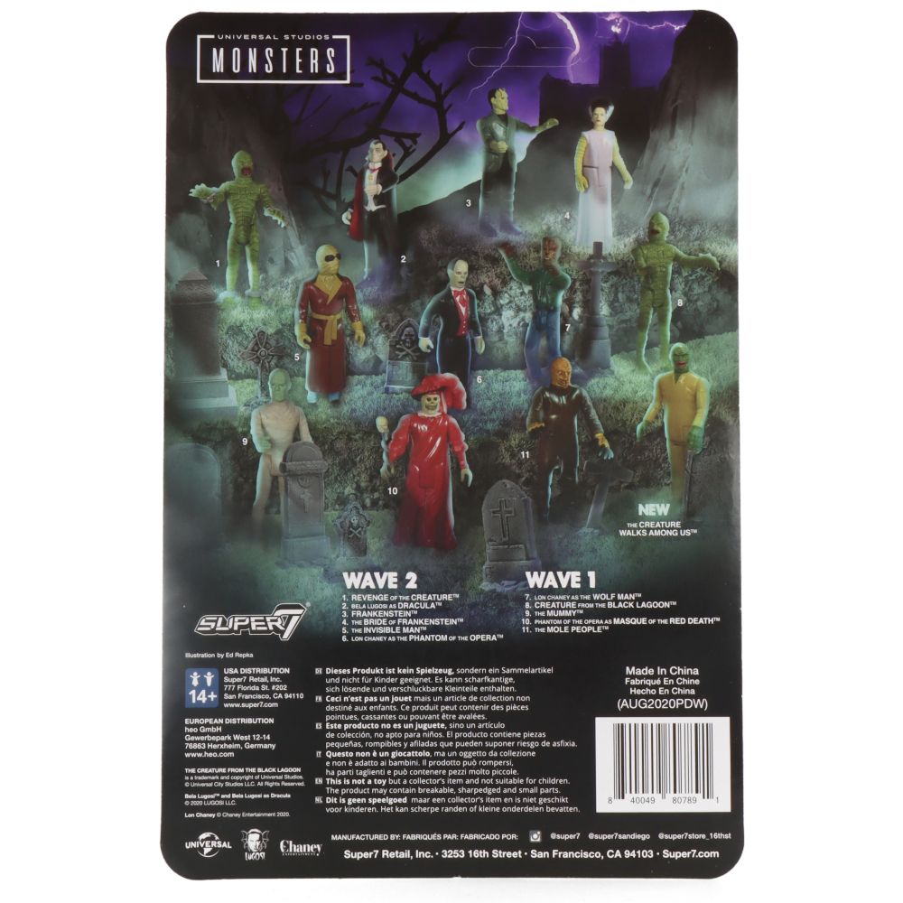 The Creature Walks Among Us - Universal Monsters wave 3 - ReAction figure