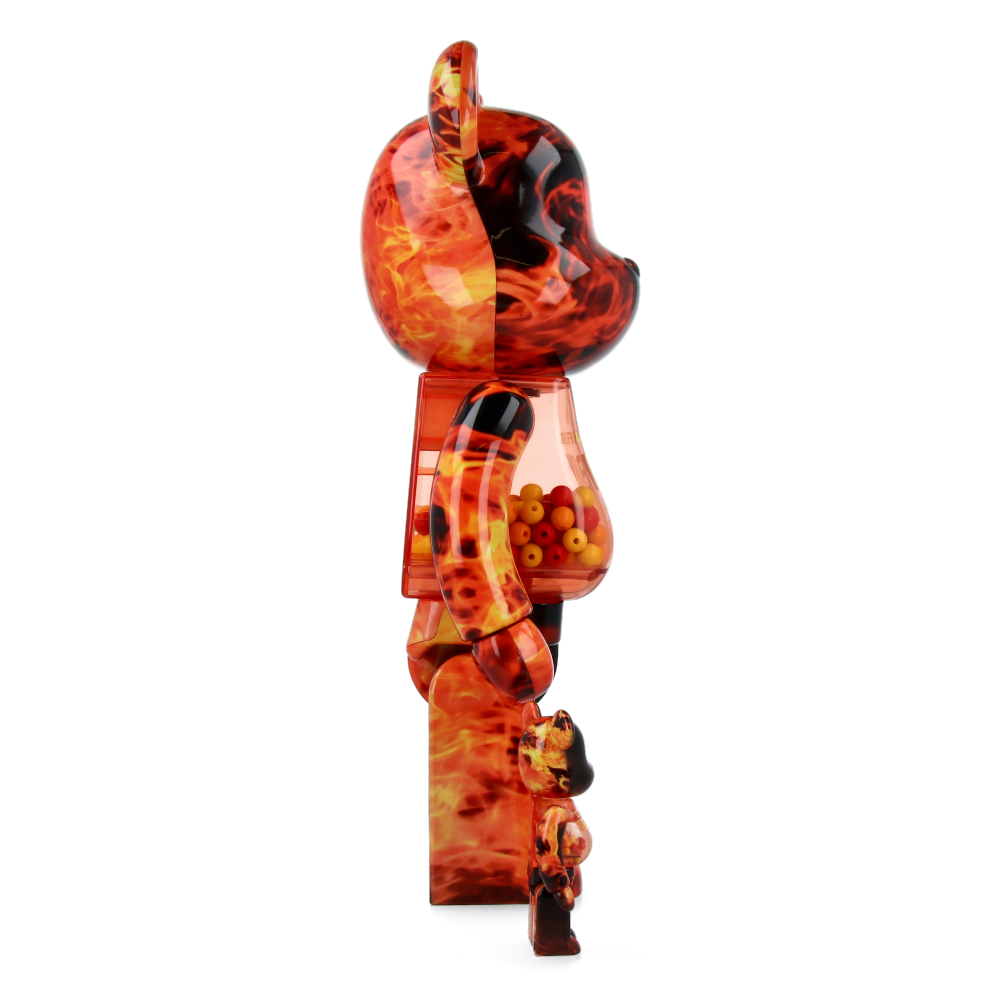 400% + 100% Bearbrick My First Baby Flame