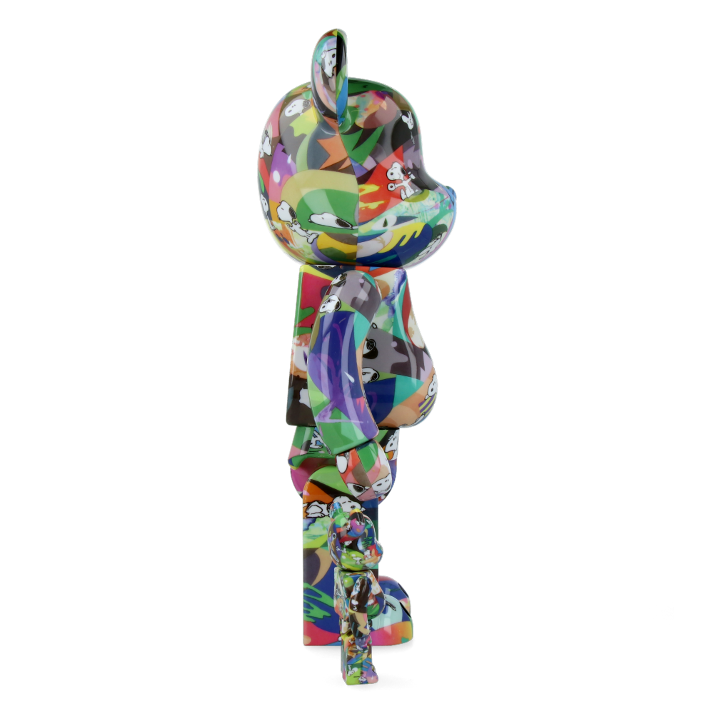 400% + 100% Bearbrick Tomakazu Matsuyama x Peanuts