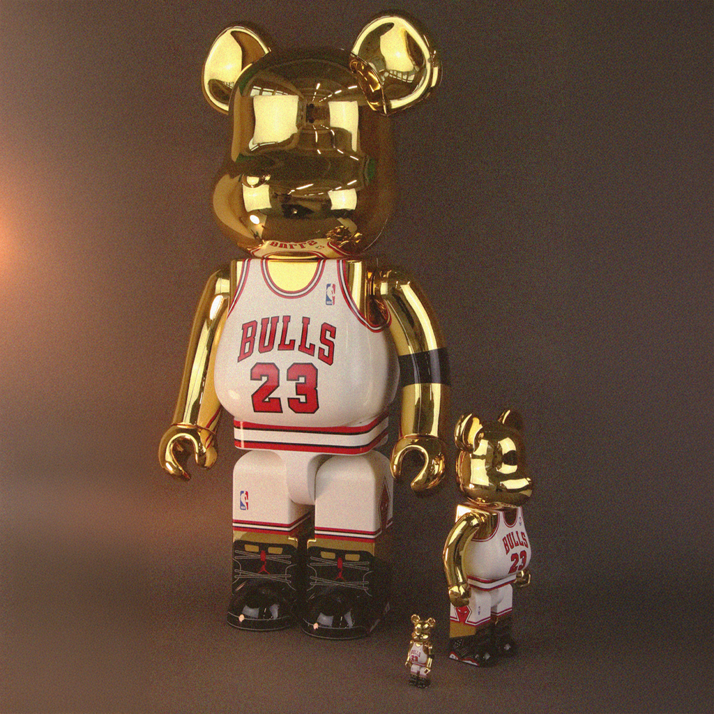 1000% Bearbrick Michael Jordan 1991 World Champion