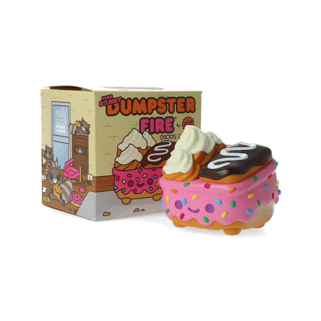 Dumpster Fire - Donut Pink Vinyl Figure