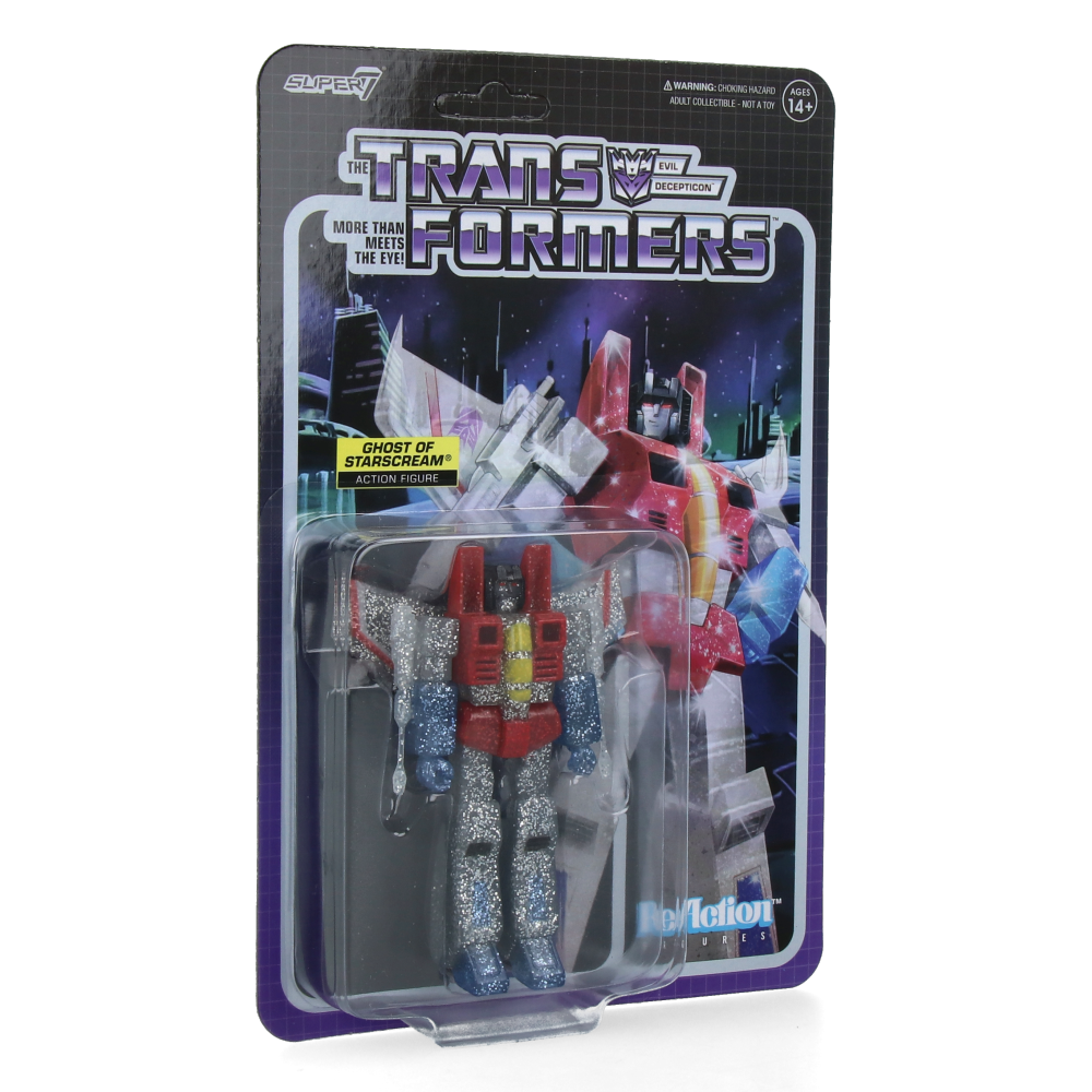Ghost of Starscream (Translucent Glitter) - Transformers wave 8 - ReAction Figures