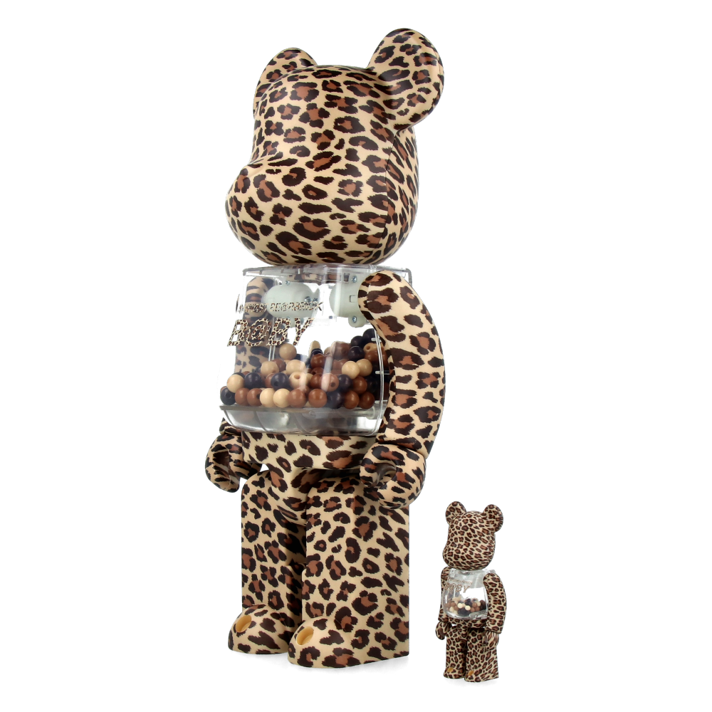 400% + 100% Bearbrick My First Baby Leopard