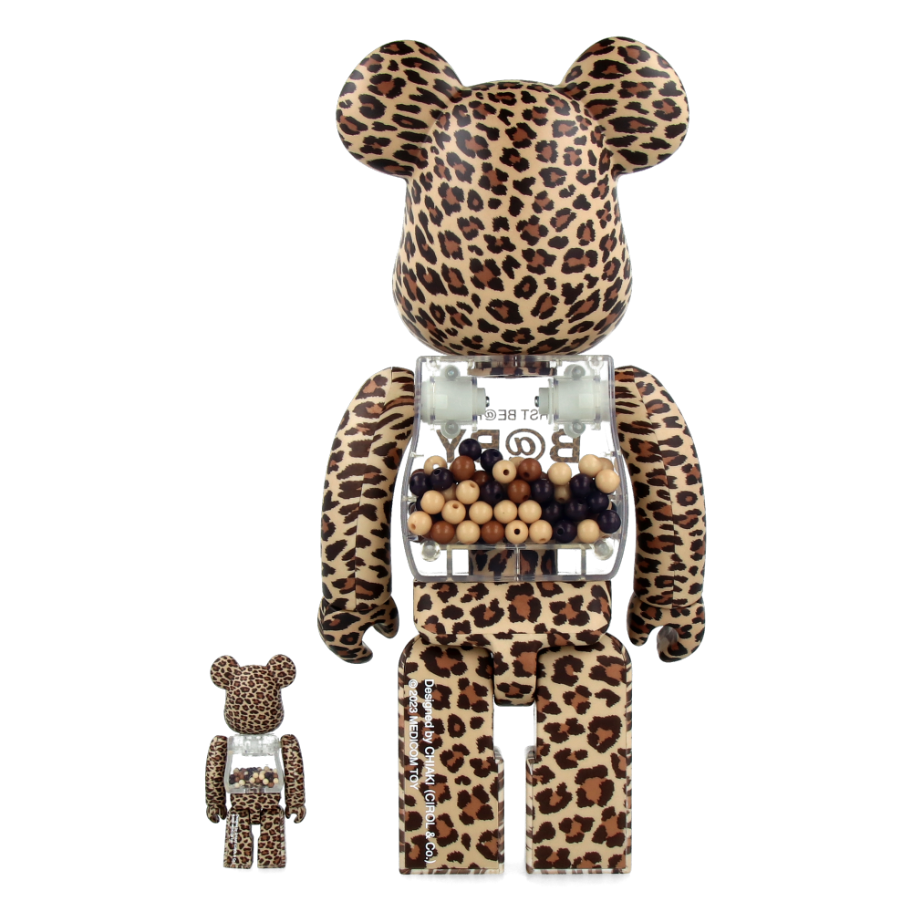 400% + 100% Bearbrick My First Baby Leopard