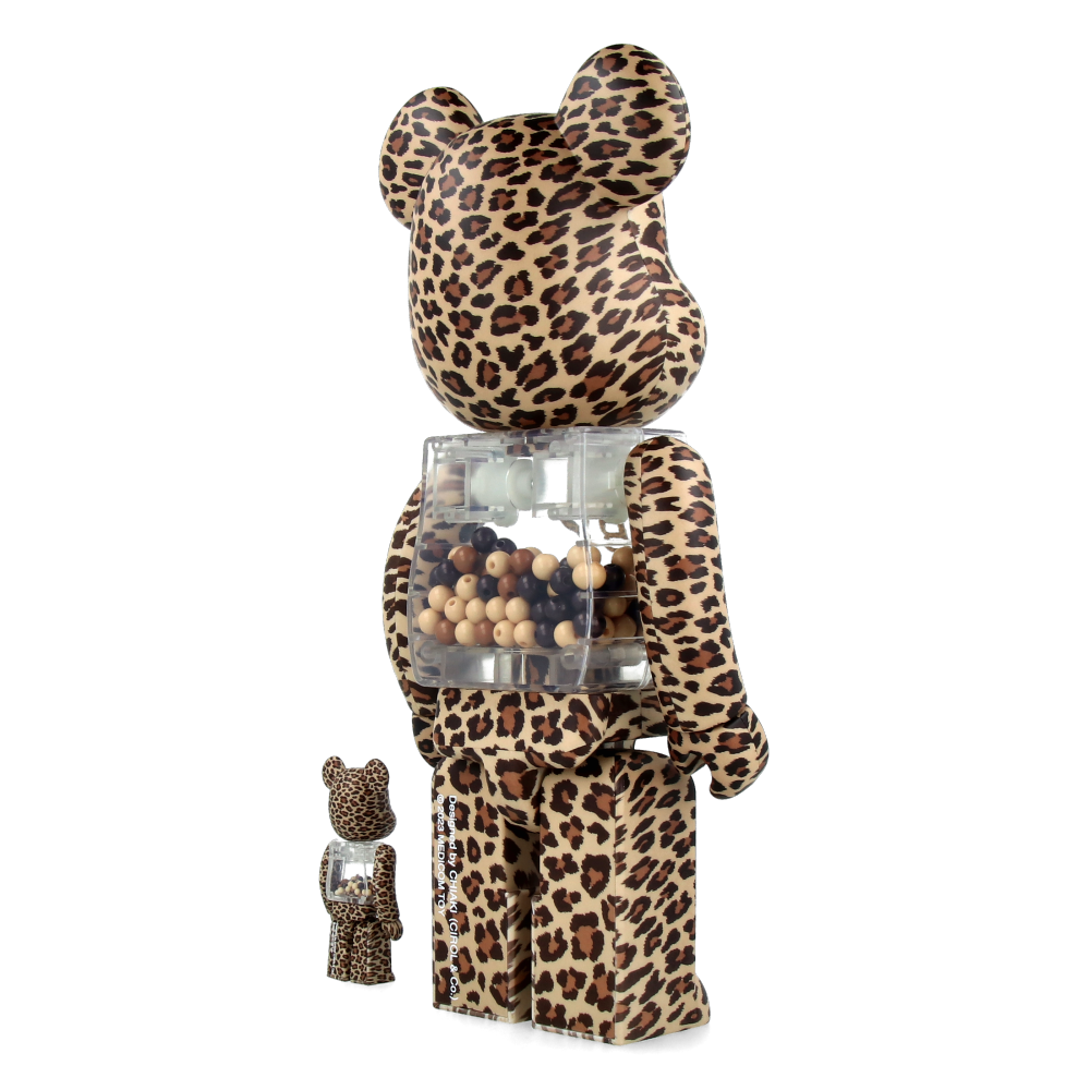400% + 100% Bearbrick My First Baby Leopard