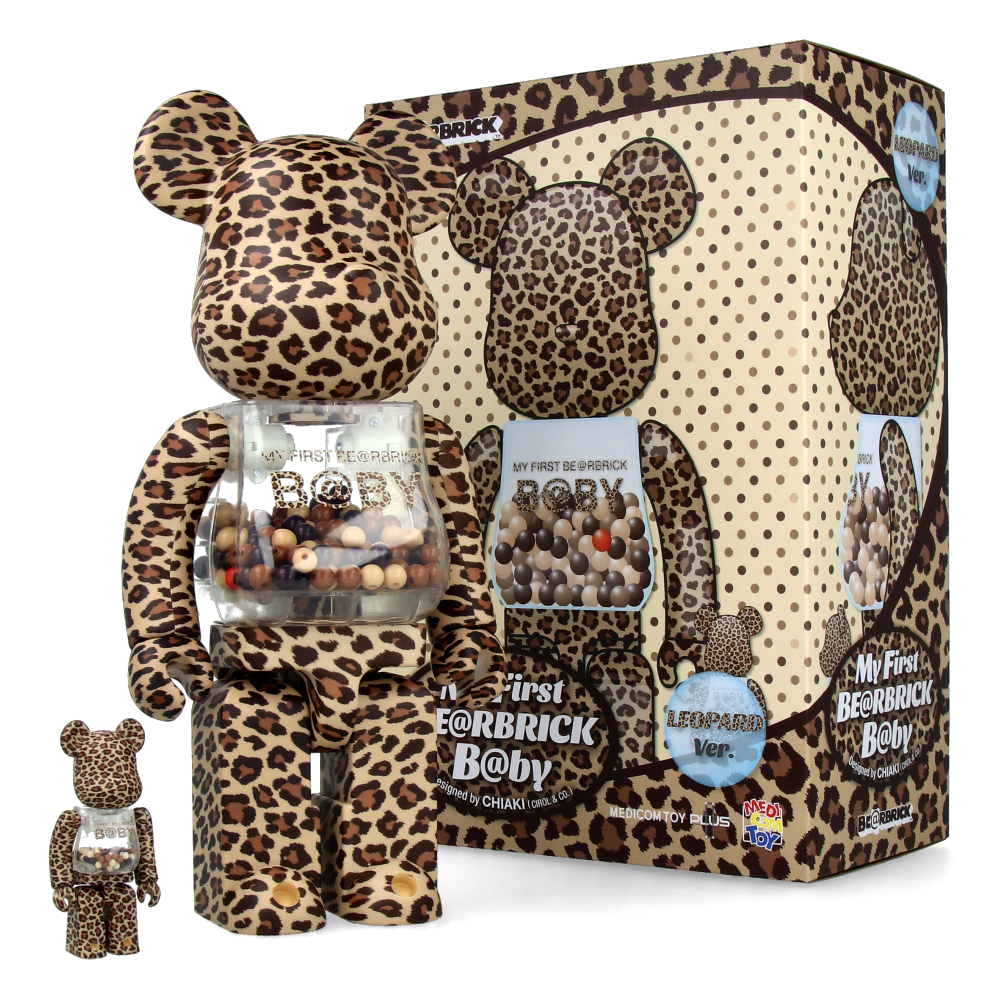 400% + 100% Bearbrick My First Baby Leopard