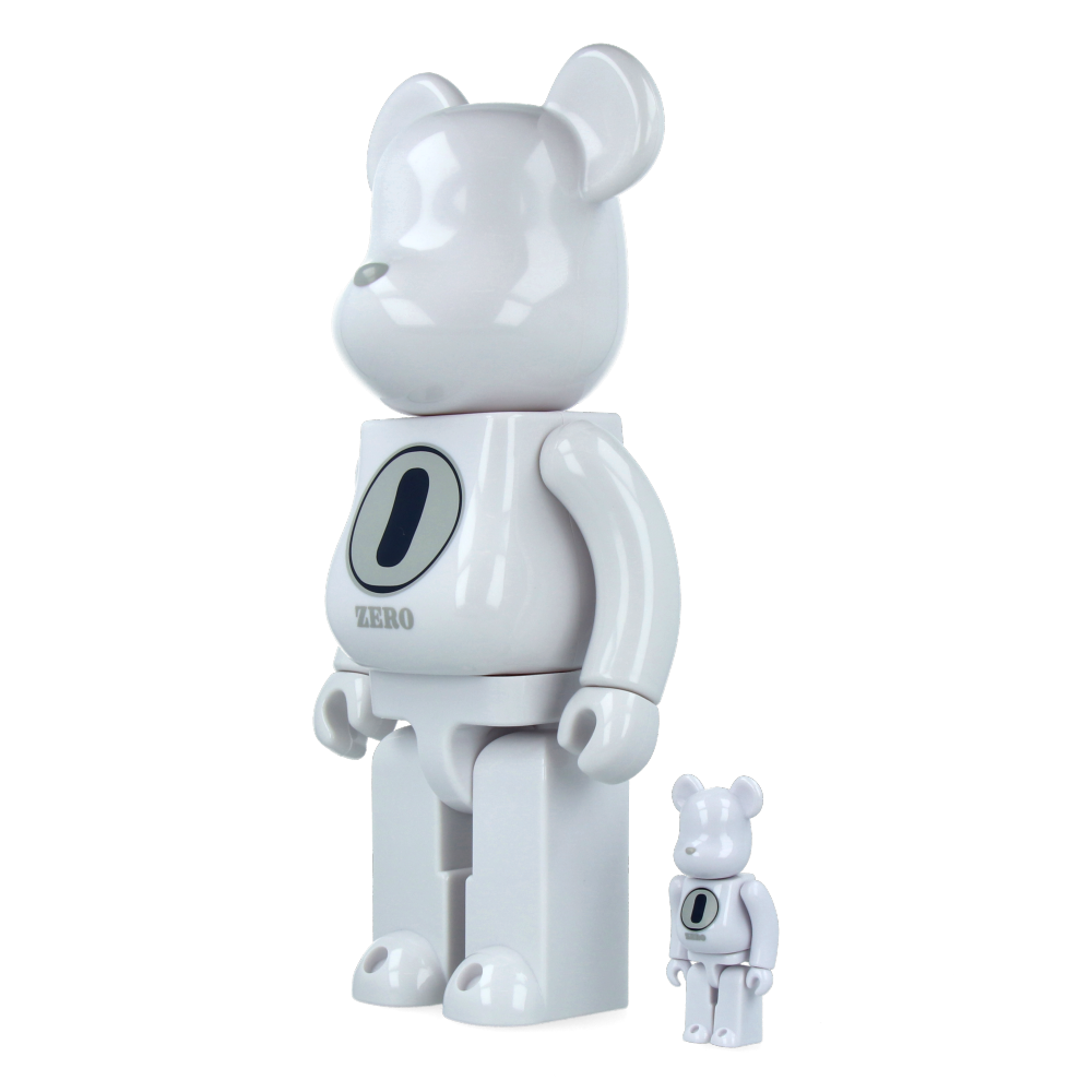 400% + 100% Bearbrick Robert Indiana X Fragmentdesign - White