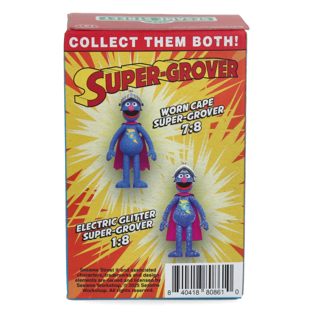 Super Grover (w/CHASE) - Sesame Street ReAction Figures