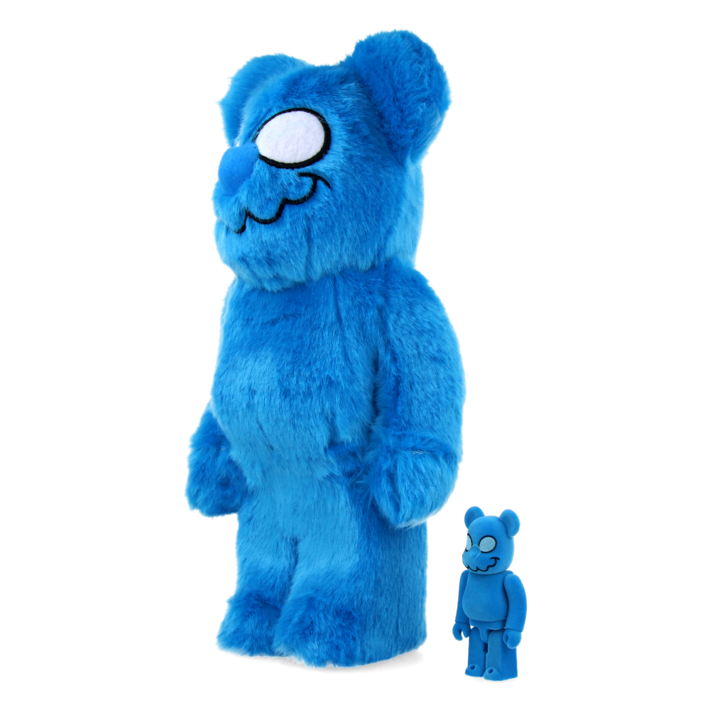 400% + 100% Bearbrick Coin Parking Delivery x Sesame Street Elmo (CPD Ver.) and Shiraishi-San (Sesame Street Ver.)