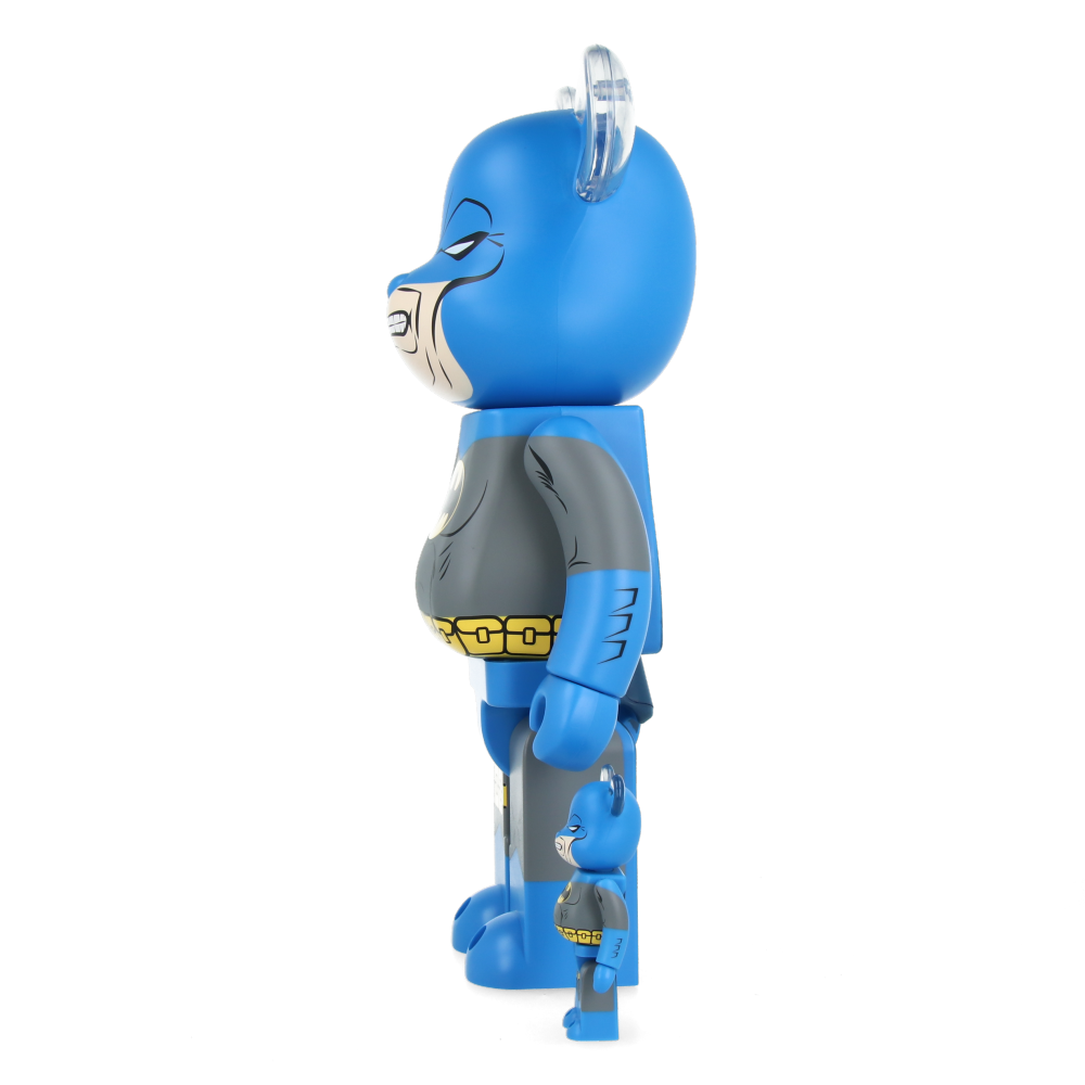 400% + 100% Bearbrick Batman Dark Knight (TDKR Blue Ver.)