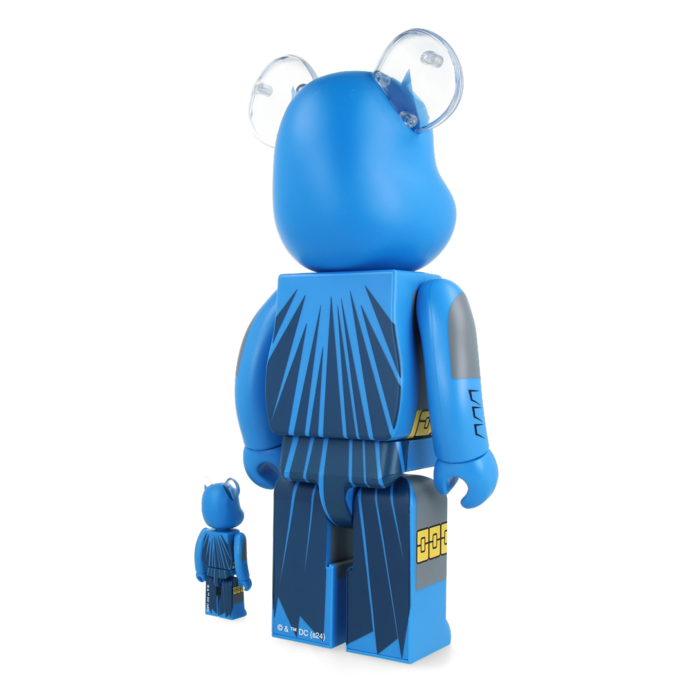 400% + 100% Bearbrick Batman Dark Knight (TDKR Blue Ver.)
