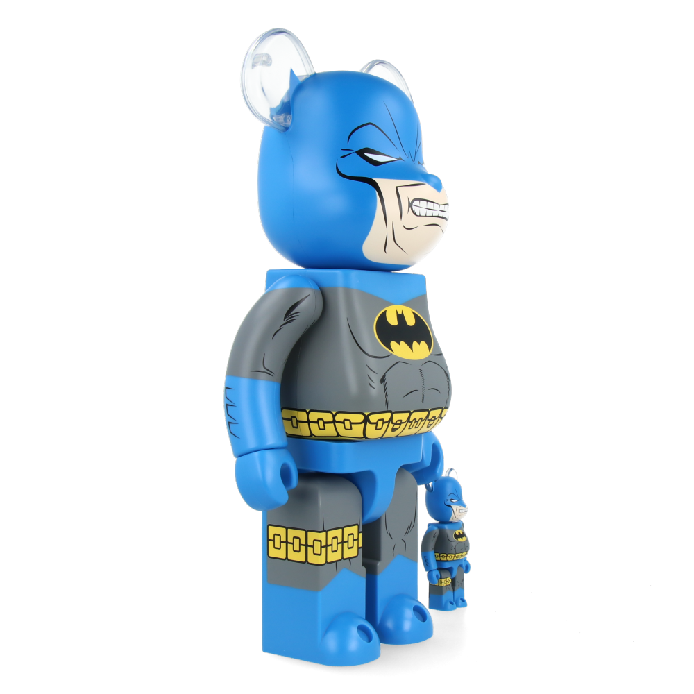 400% + 100% Bearbrick Batman Dark Knight (TDKR Blue Ver.)