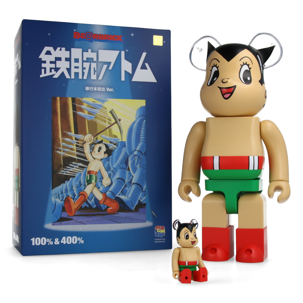 400% + 100% Bearbrick Astro Boy (First Color ver.)