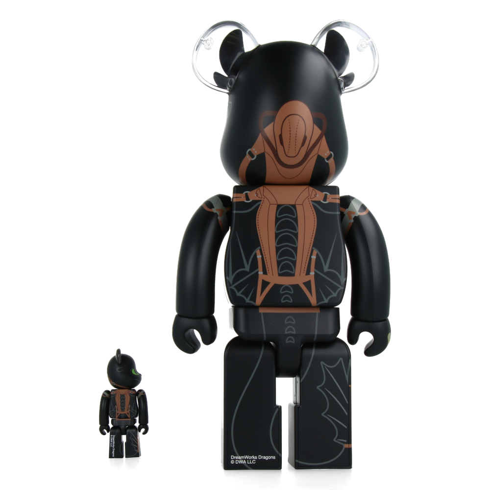 400% + 100% Bearbrick Krokmou (Dragons)