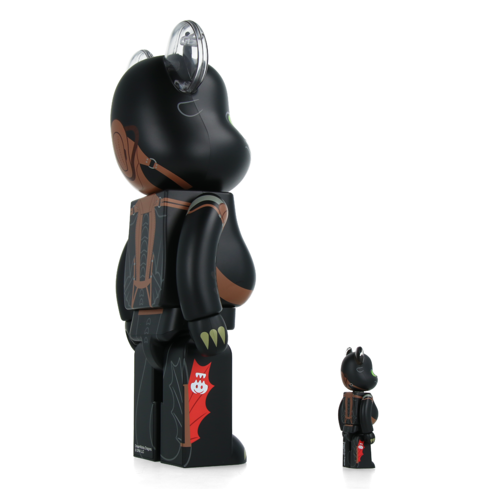 400% + 100% Bearbrick Krokmou (Dragons)