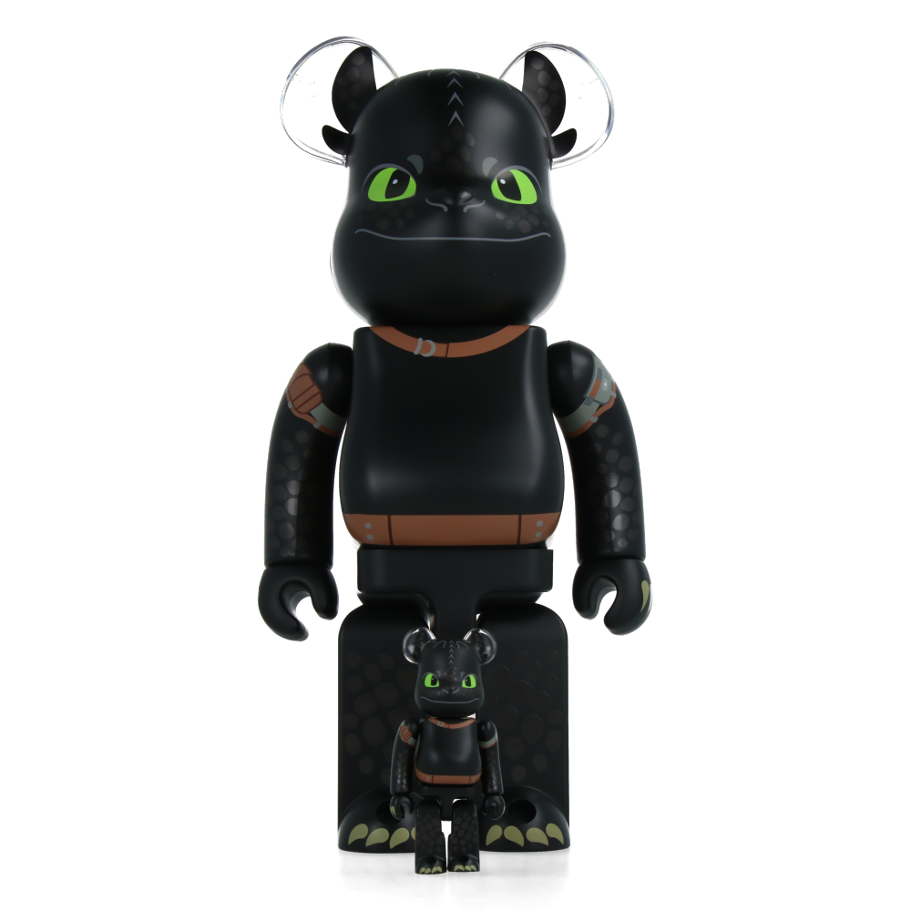 400% + 100% Bearbrick Krokmou (Dragons)