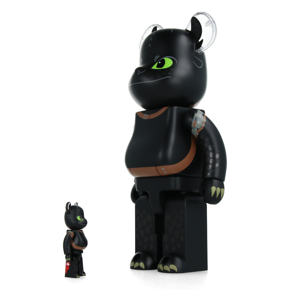 400% + 100% Bearbrick Krokmou (Dragons)