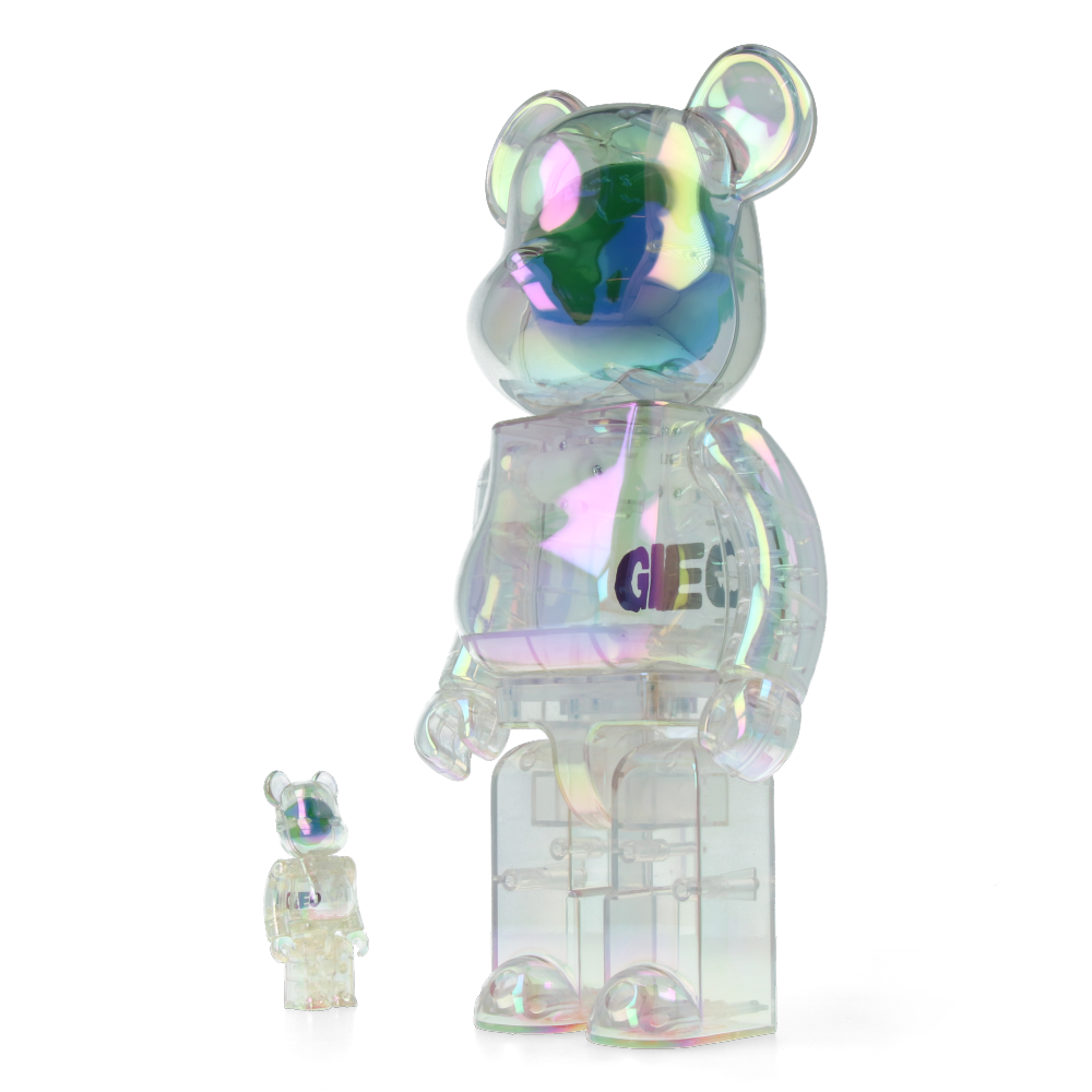 400% + 100% Bearbrick Geo Earth - Medicom Toy x Geo