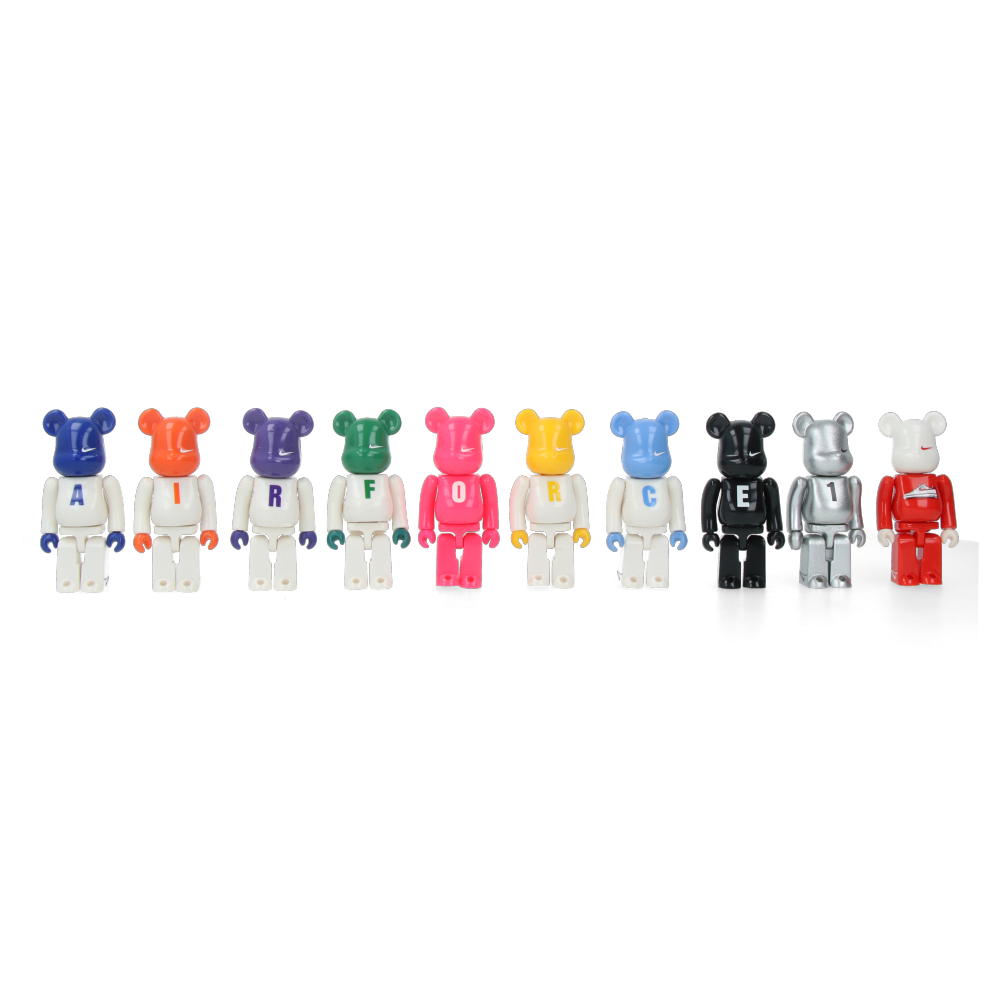 Bearbrick Nike Air Force 1 (set of 10 pcs)