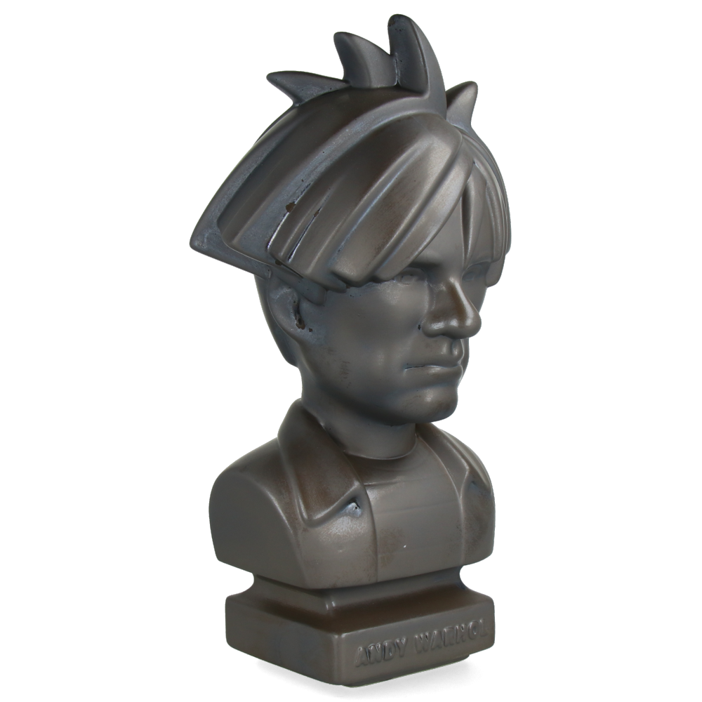 CERAMICK Andy Warhol Bust 80s ASH GOLD