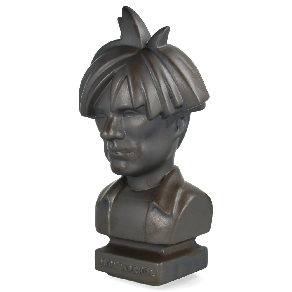 CERAMICK Andy Warhol Bust 80s ASH GOLD