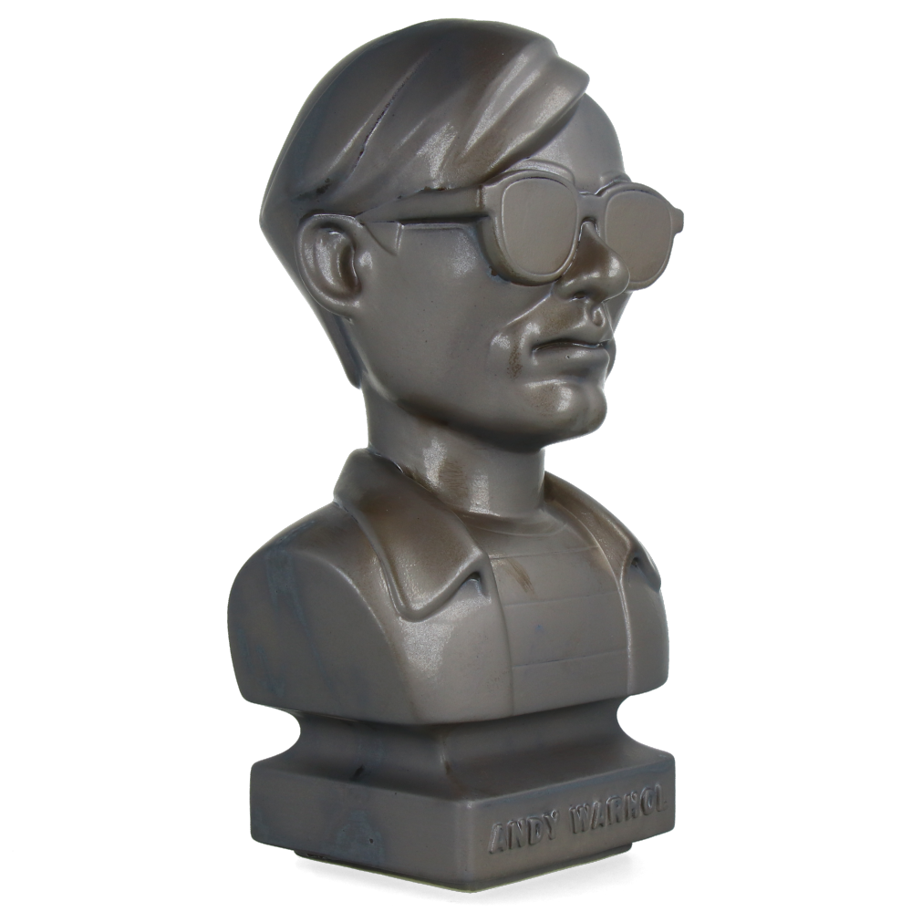 CERAMICK Andy Warhol Bust 60s ASH GOLD